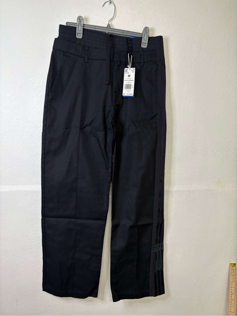 adidas Blue Version Woven Adibreak Track Trousers, Black